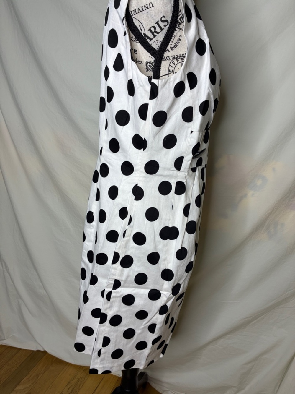🆕Helene Berman Cotton Retro Style Polka Dot Dress 8 - Picture 5 of 7